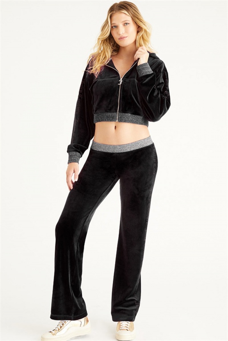 Liquorice Juicy Couture Cropped Jacket With Side Bling | JC-SN651567