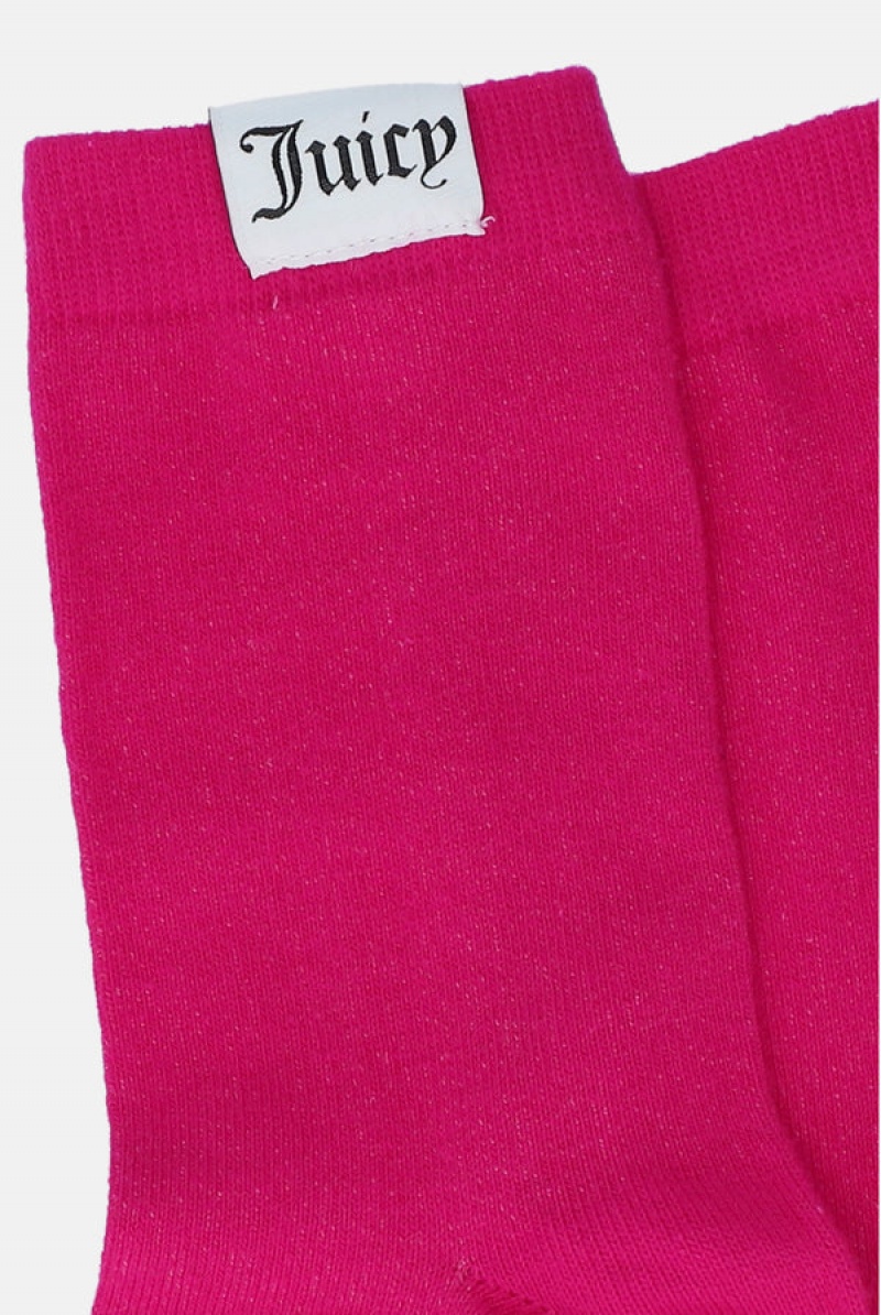 Multi Juicy Couture 3 Pack Flag Label Sock | JC-SN652323