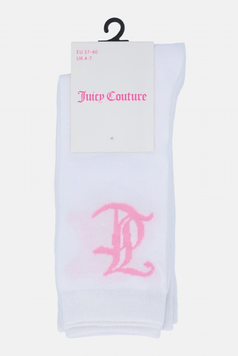 Multi Juicy Couture 3 Pack Lettuce Hem Crew Socks | JC-SN652318