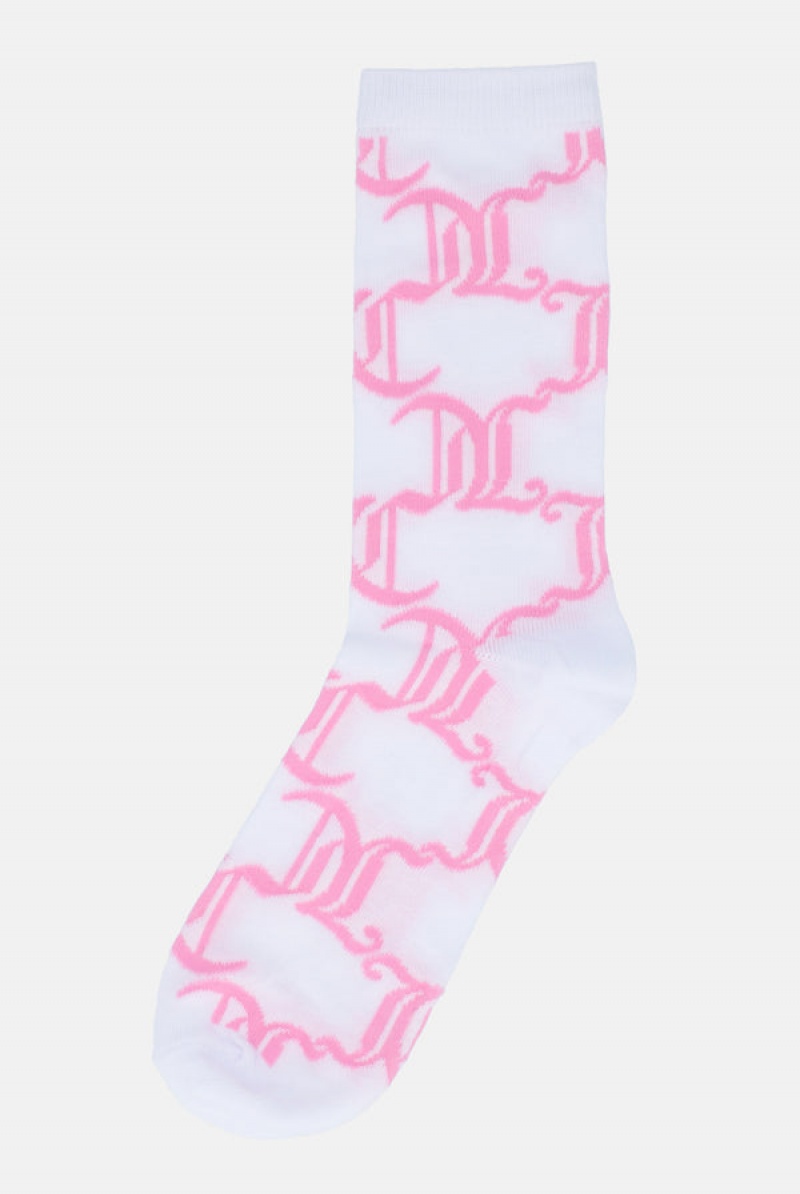 Multi Juicy Couture 3 Pack Logo Crew Socks | JC-SN652317