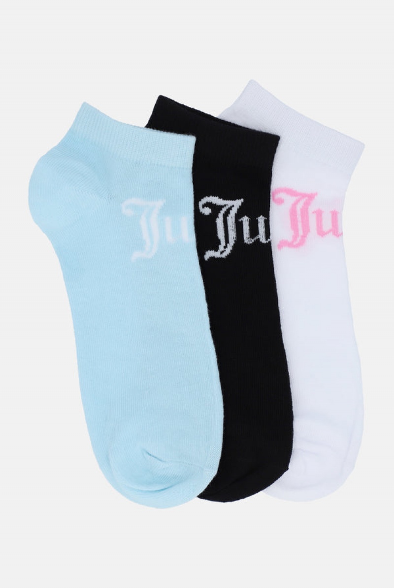 Multi Juicy Couture 3 Pack Stripe Trainer Liners | JC-SN652322