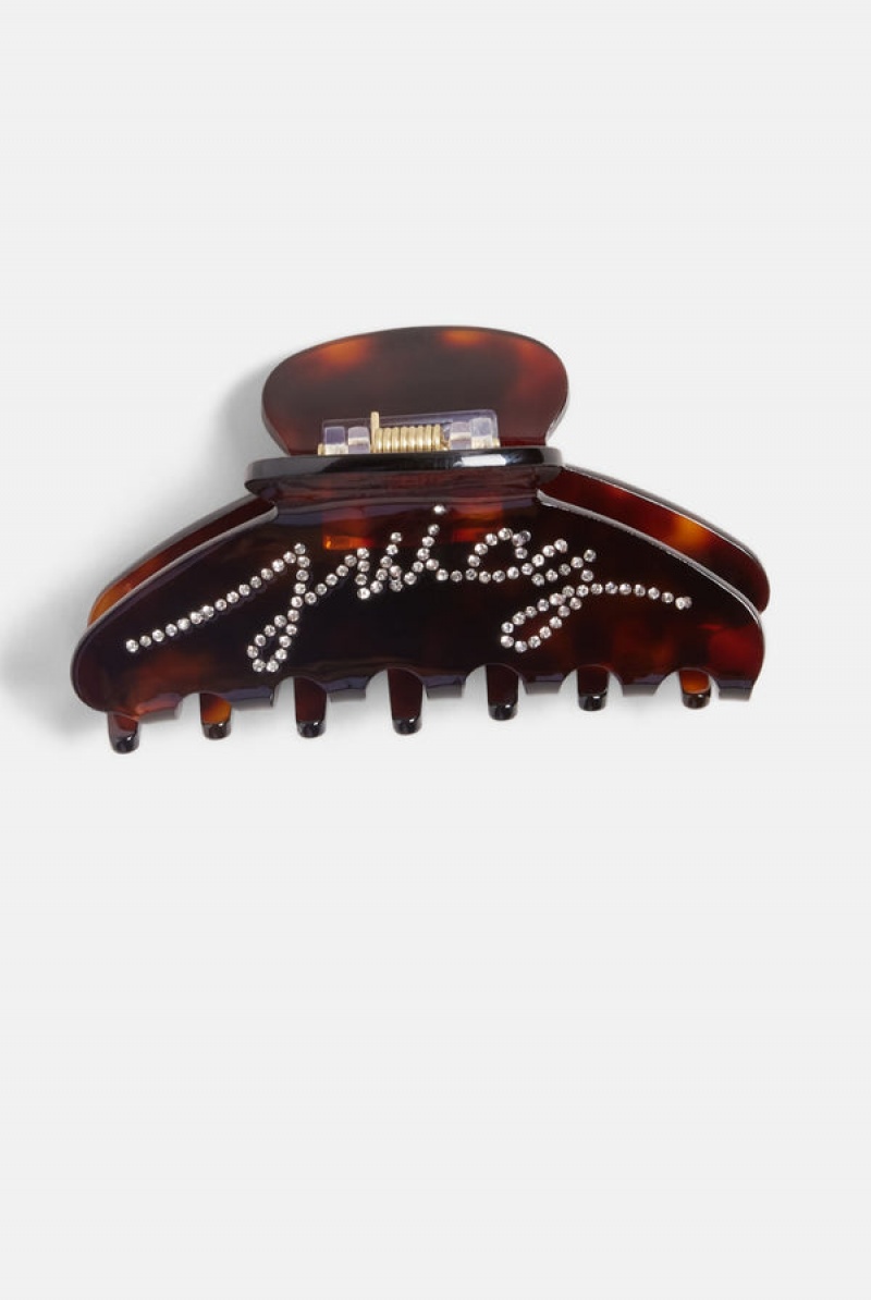 Multi Juicy Couture Amber Diamante Script Claw Hair Clip | JC-SN652335