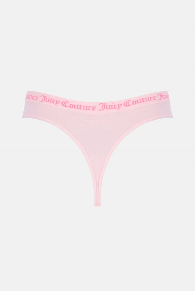 Multi Juicy Couture Flat Knit Seamless Thong Pack X3 | JC-SN652234