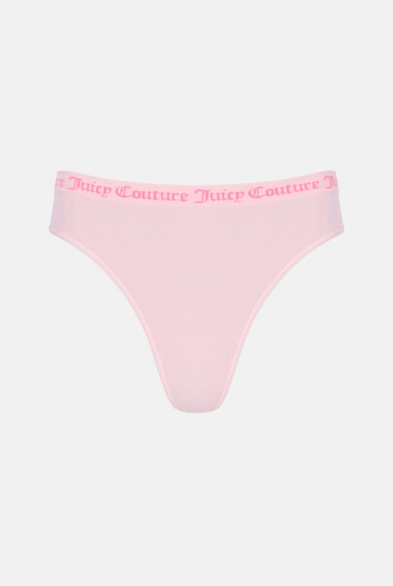 Multi Juicy Couture Flat Knit Seamless Thong Pack X3 | JC-SN652234