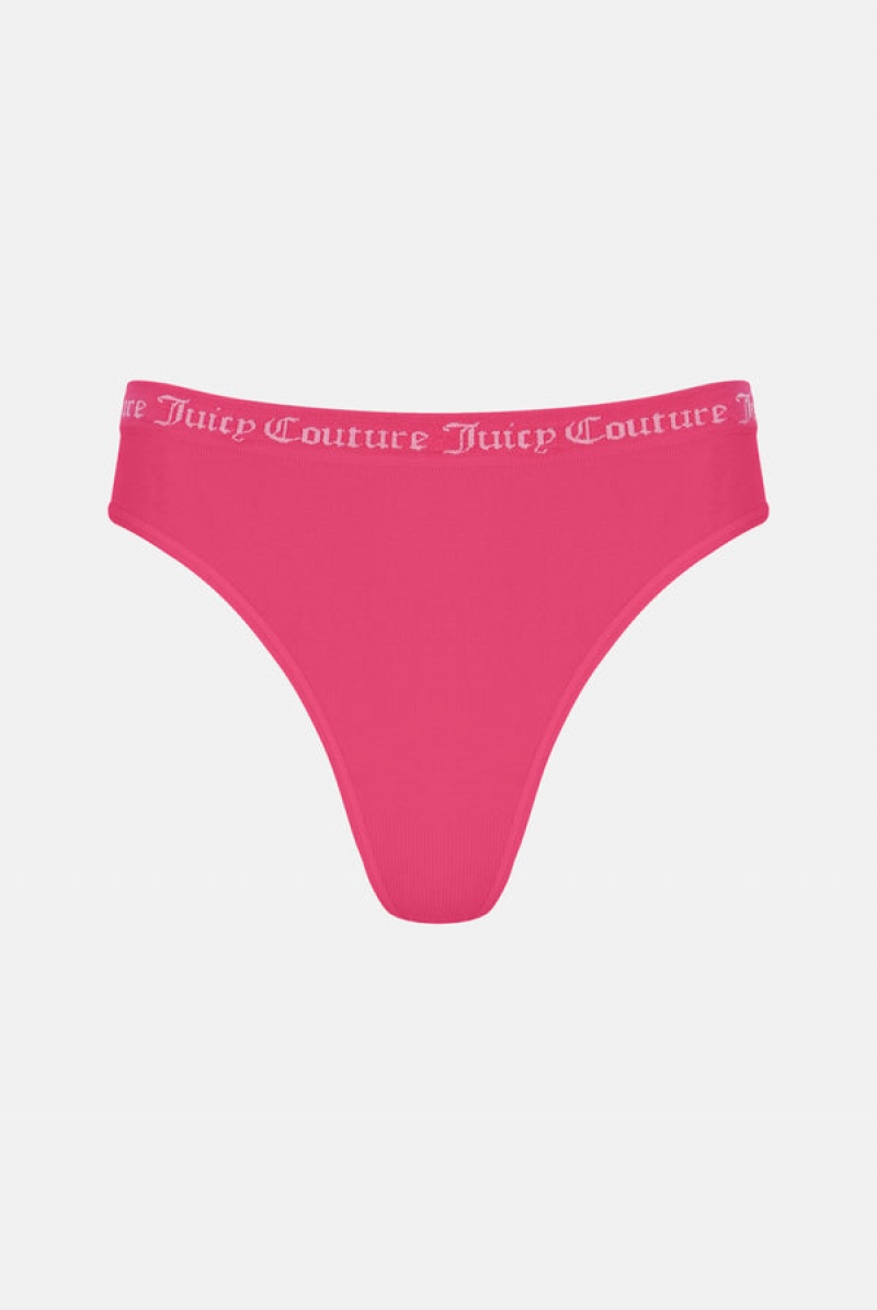 Multi Juicy Couture Flat Knit Seamless Thong Pack X3 | JC-SN652234