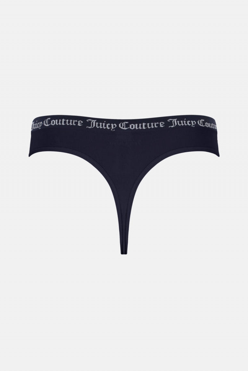 Multi Juicy Couture Flat Knit Seamless Thong Pack X3 | JC-SN652235