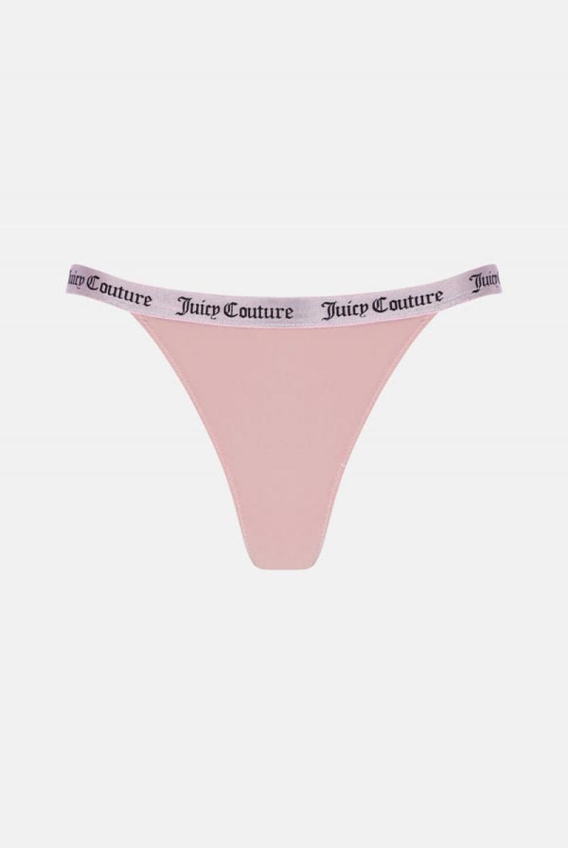 Multi Juicy Couture Lace Trim Tanga Briefs Pack X3 | JC-SN652241