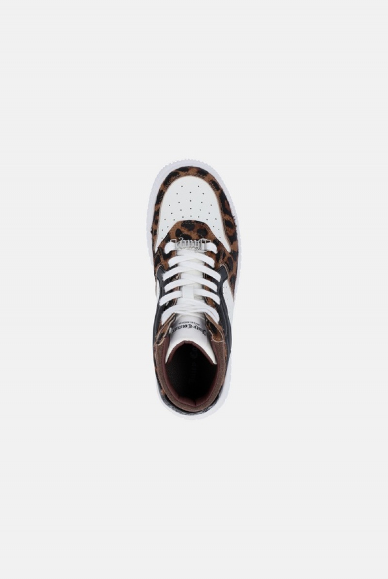 Multi Juicy Couture Leopard Print High Top Sneaker | JC-SN652185