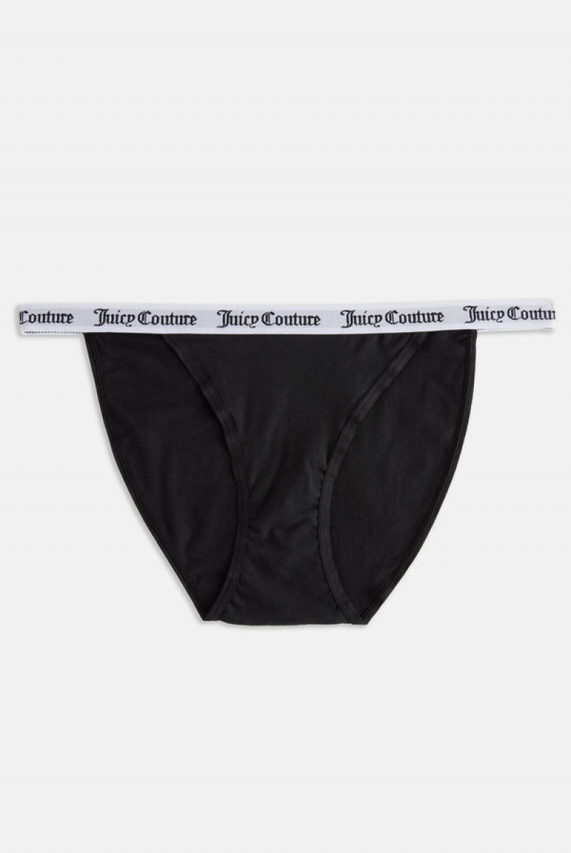 Multi Juicy Couture Pack Of 3 Cotton Branded Waistband Briefs | JC-SN652265