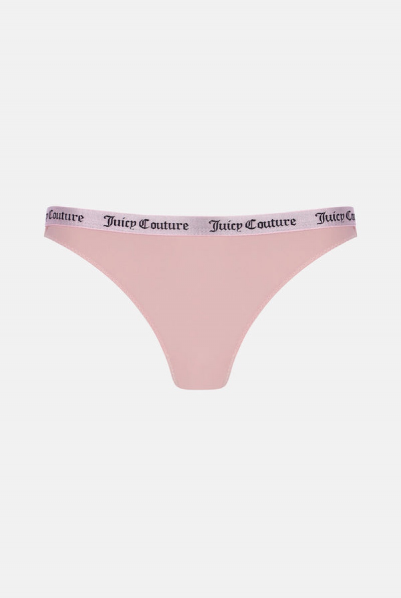 Multi Juicy Couture Pack Of 3 Lace Trim Briefs | JC-SN652240