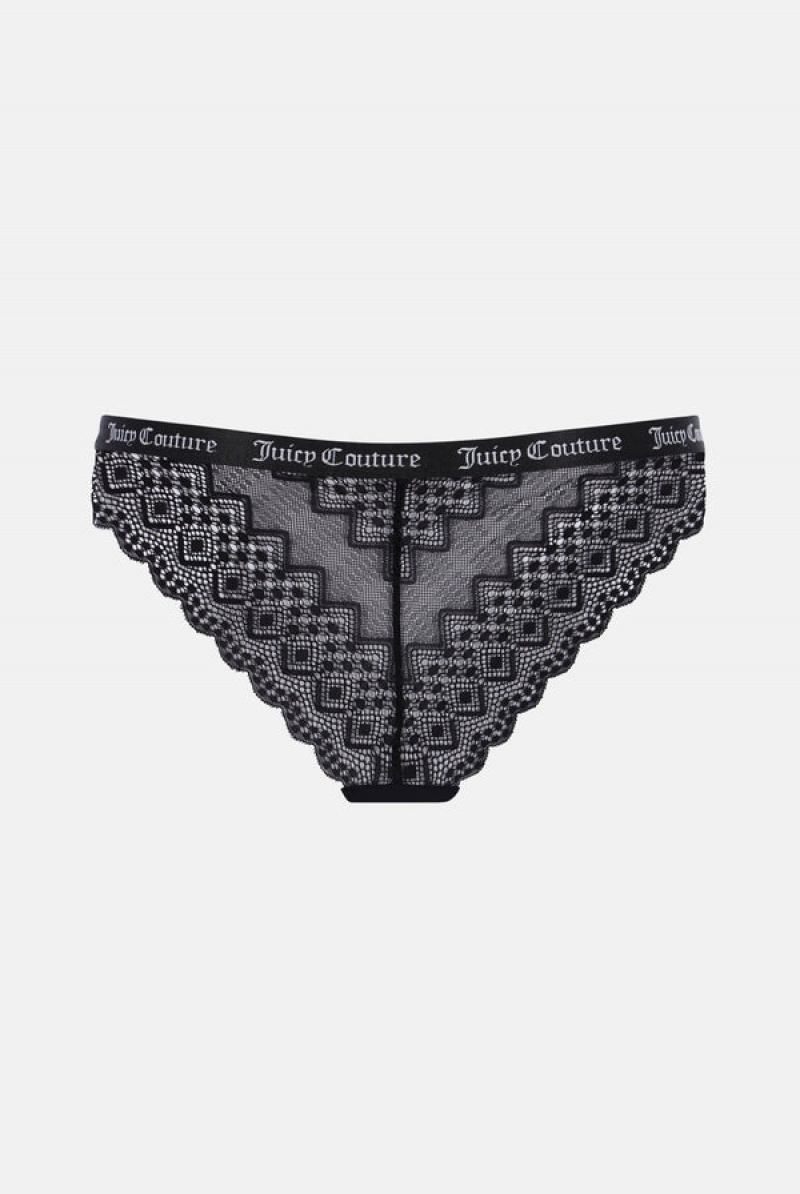 Multi Juicy Couture Pack Of 3 Lace Trim Briefs | JC-SN652240