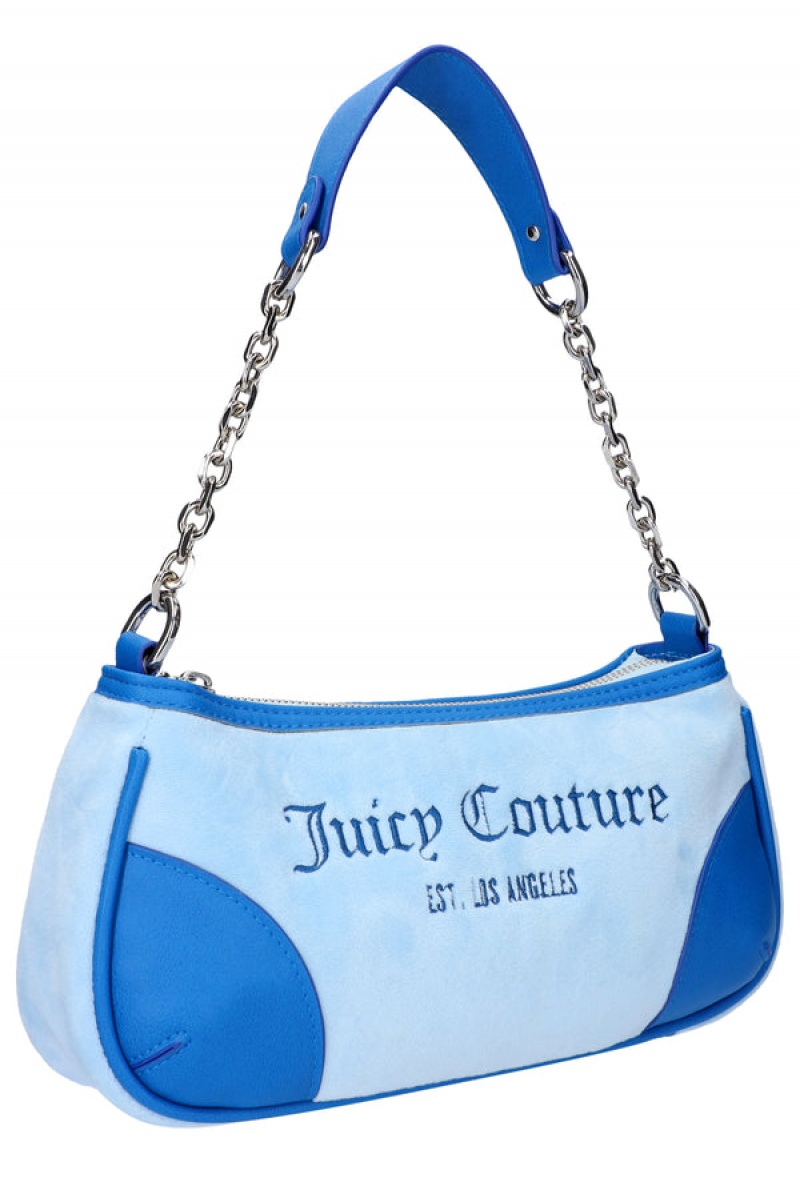 Nantucket Breeze Juicy Couture Colourblock Velour Mix Shoulder Bag | JC-SN652211