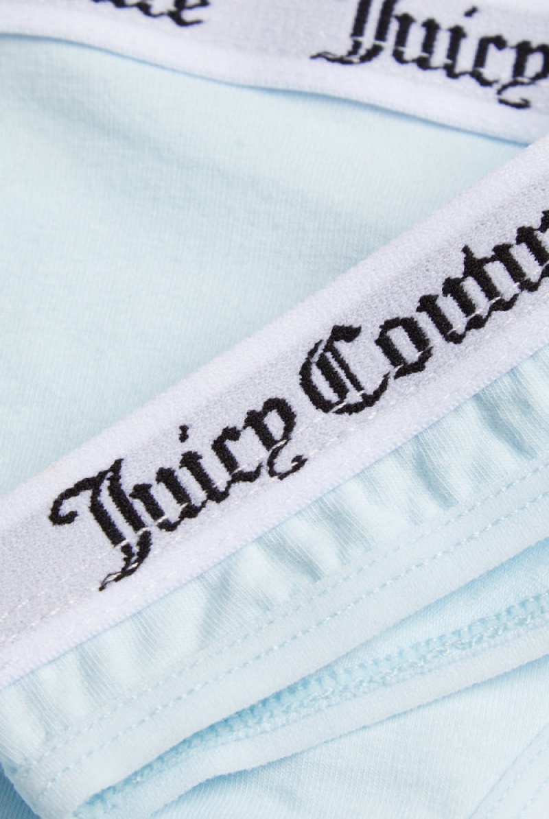 Nantucket Breeze Juicy Couture Cotton Branded Thong | JC-SN652258