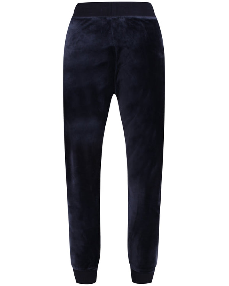 Navy Juicy Couture Classic Velour Cuffed Jogger | JC-SN652011