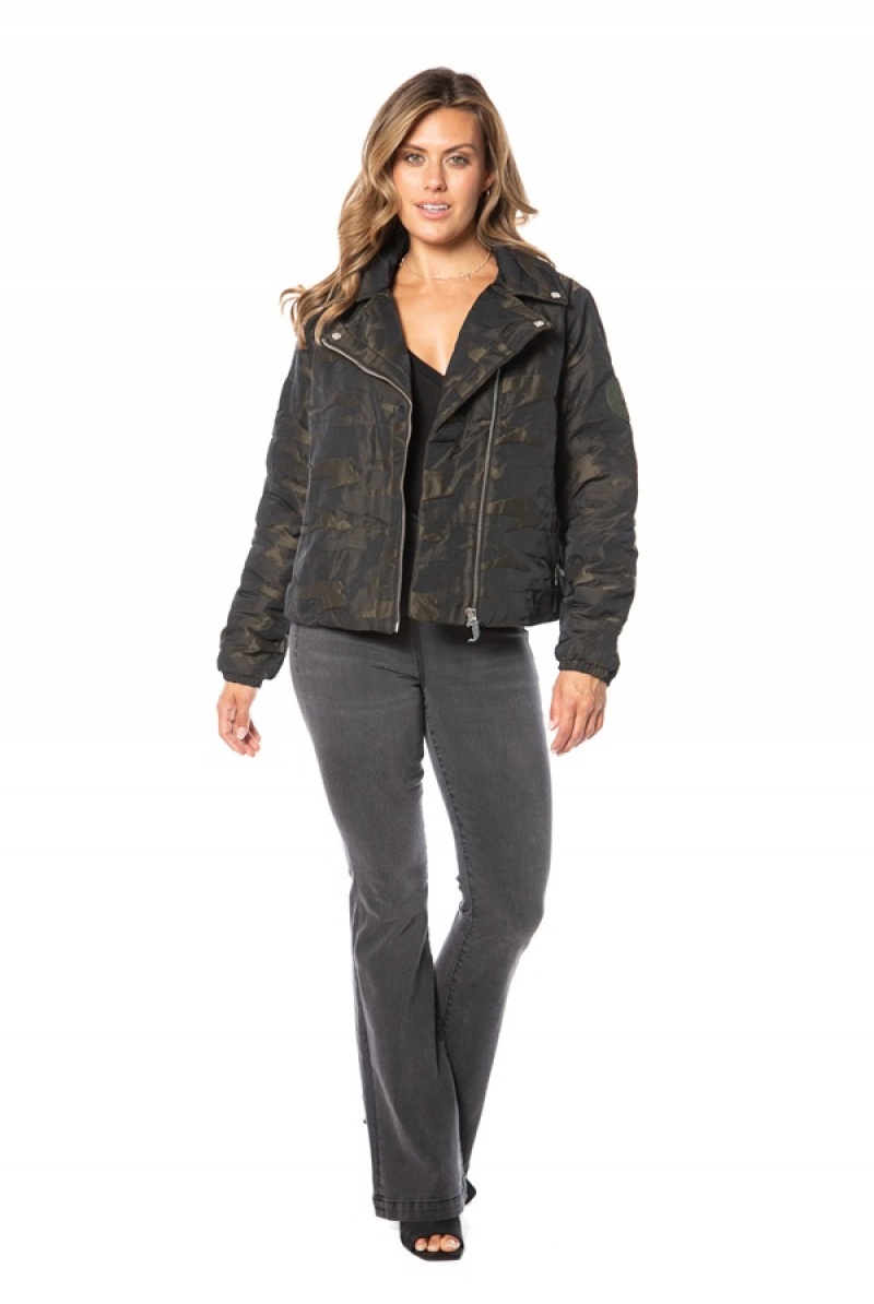 Night Combo Juicy Couture Moto Puffer Jacket | JC-SN651678