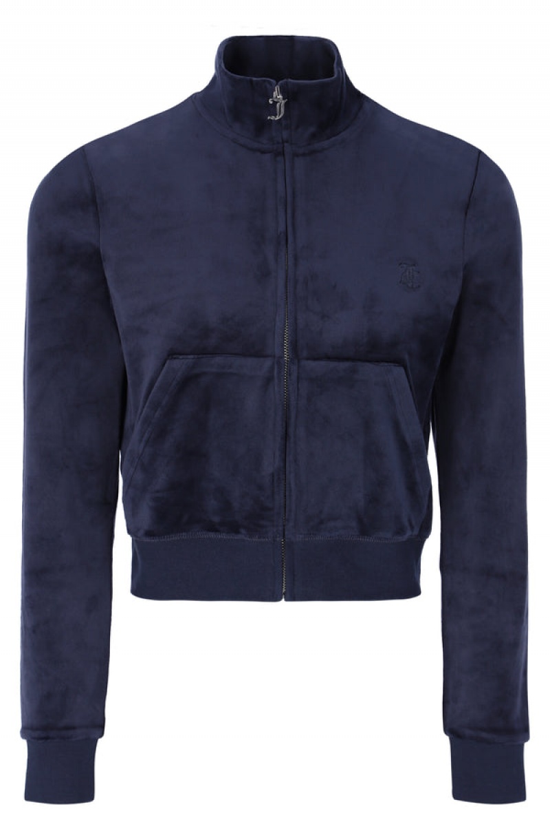 Night Sky Juicy Couture Classic Velour Track Top | JC-SN652043