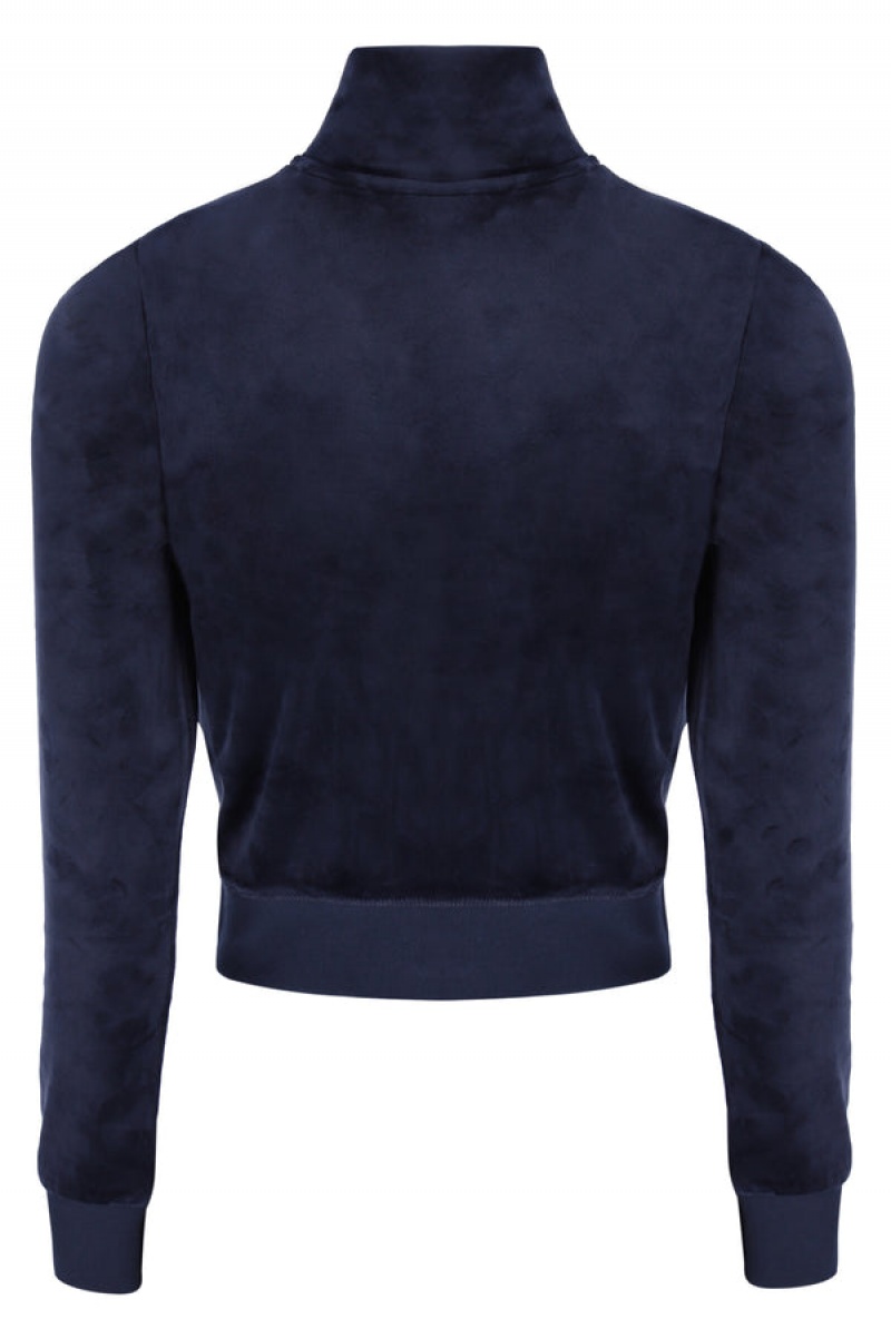 Night Sky Juicy Couture Classic Velour Track Top | JC-SN652043