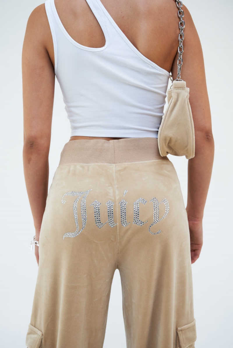 Nomad Juicy Couture Cargo Velour Diamante Trouser | JC-SN652097