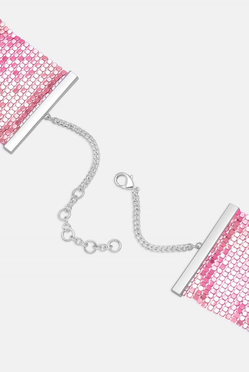 Pink Juicy Couture Mesh Choker | JC-SN652349