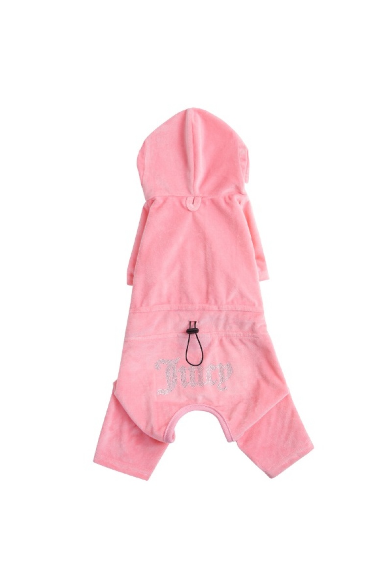 Pink Juicy Couture Pet Velour Tracksuit Xs/S | JC-SN652309