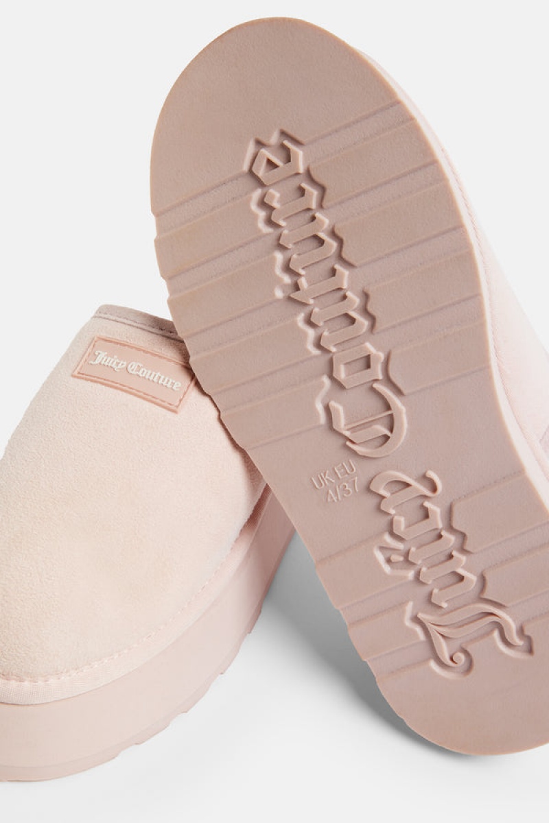 Pink Juicy Couture Sheepskin Shearling Clog | JC-SN652195