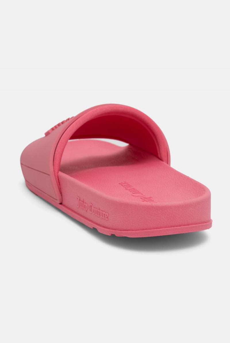 Pink Lemonade Juicy Couture Embossed Sliders | JC-SN652200