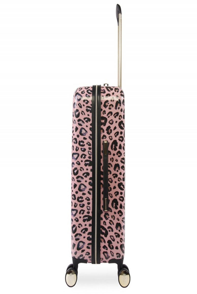 Pink Leopard Juicy Couture 3-piece Hardside Spinner Luggage Set | JC-SN651917