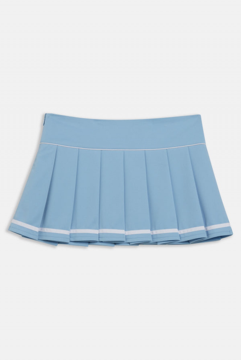 Powder Blue Juicy Couture Pleated Micro Twill Tennis Skirt | JC-SN652298