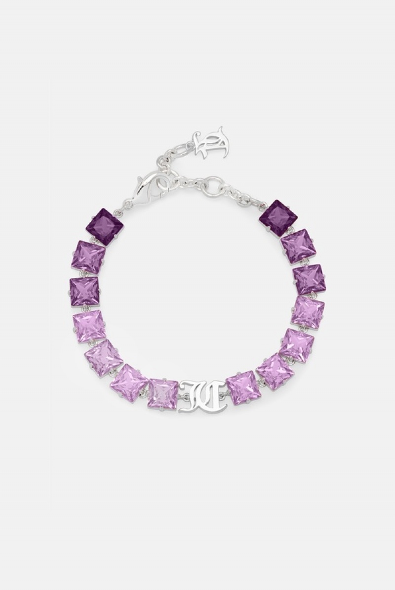 Purple Juicy Couture Crystal JC Bracelet | JC-SN652360