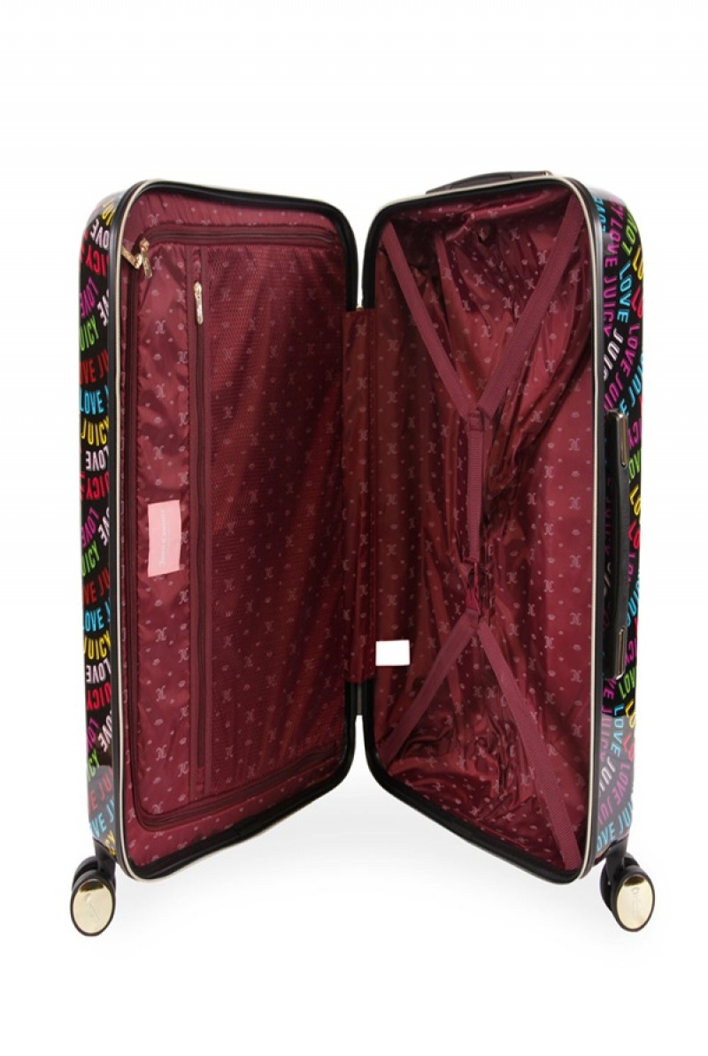 Rainbow Juicy Couture 3-piece Hardside Spinner Luggage Set | JC-SN651916