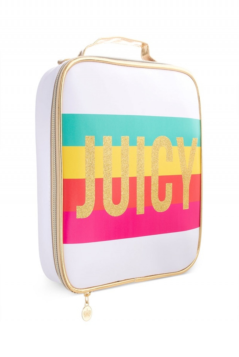 Rainbow Stripe Juicy Couture Square Makeup Organizer | JC-SN651906