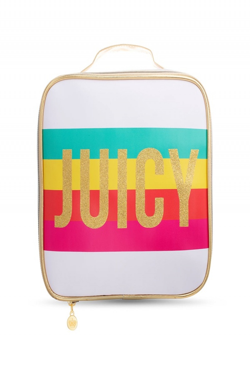 Rainbow Stripe Juicy Couture Square Makeup Organizer | JC-SN651906