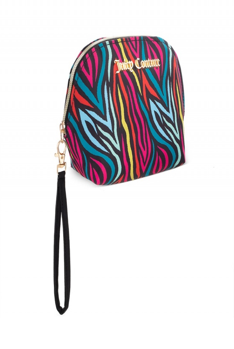 Rainbow Zebra Juicy Couture Petite Makeup Wristlet | JC-SN651907