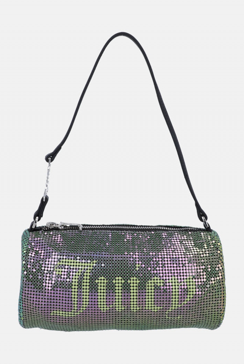 Sharp Green Juicy Couture Chainmail Mesh Barrel Bag | JC-SN652209