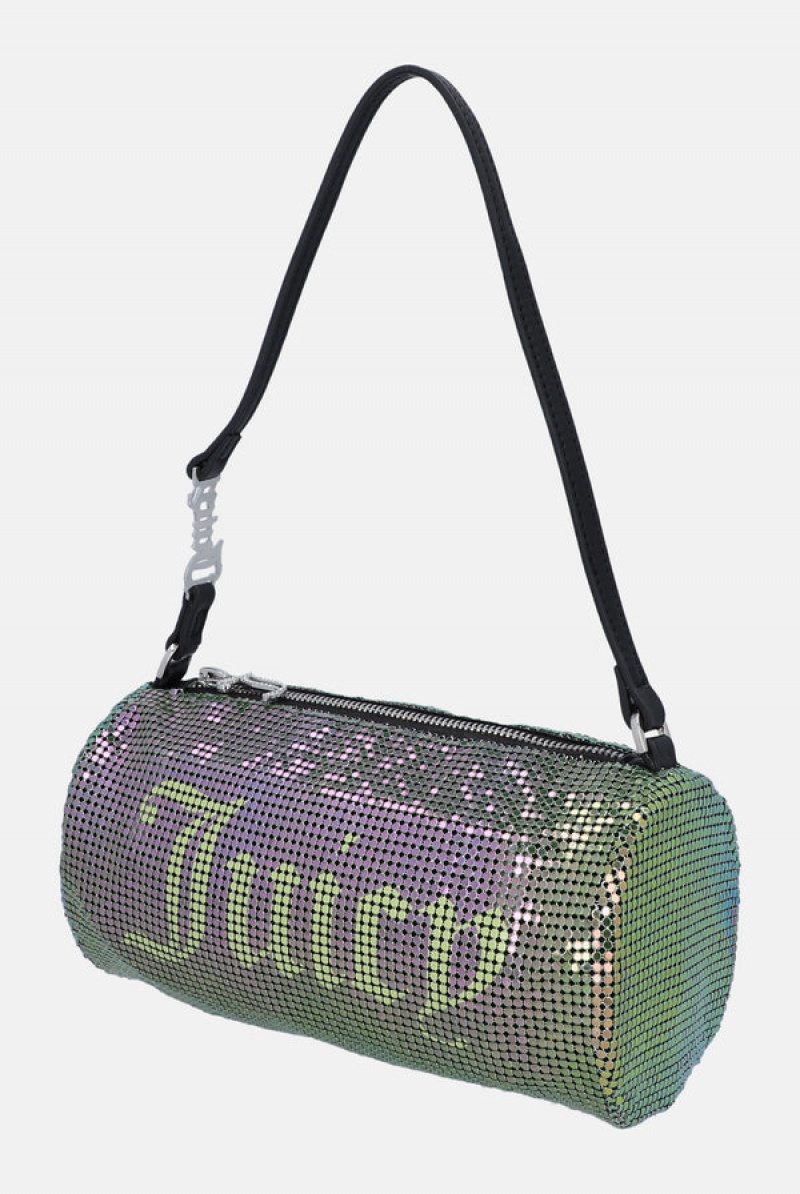 Sharp Green Juicy Couture Chainmail Mesh Barrel Bag | JC-SN652209