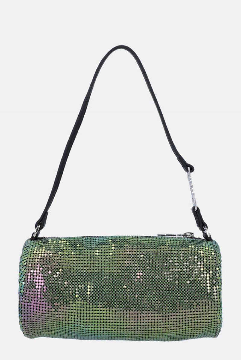 Sharp Green Juicy Couture Chainmail Mesh Barrel Bag | JC-SN652209