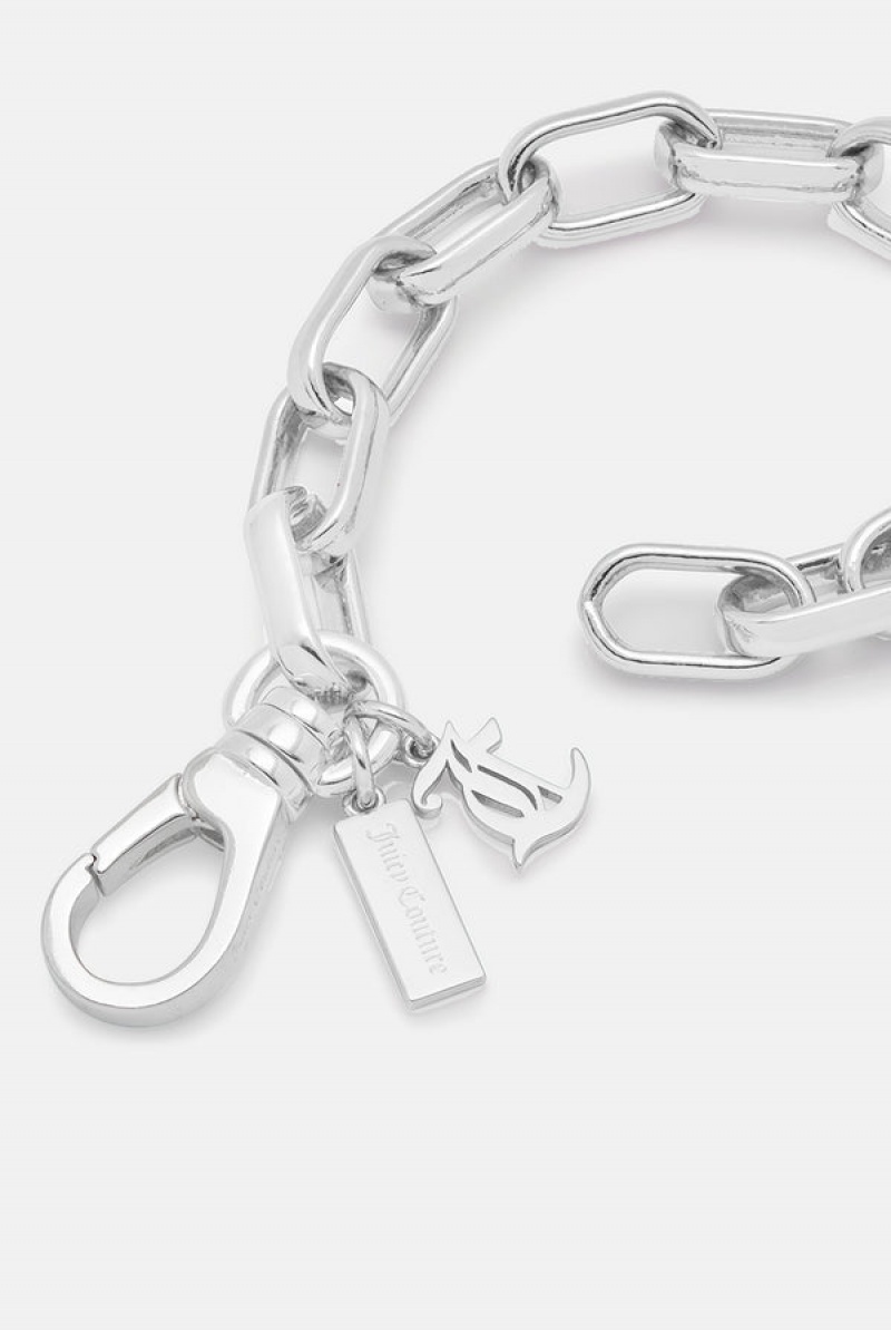 Silver Juicy Couture Chain JC Bracelet | JC-SN652357