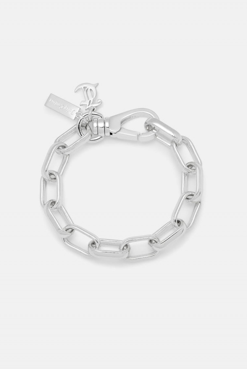 Silver Juicy Couture Chain JC Bracelet | JC-SN652357