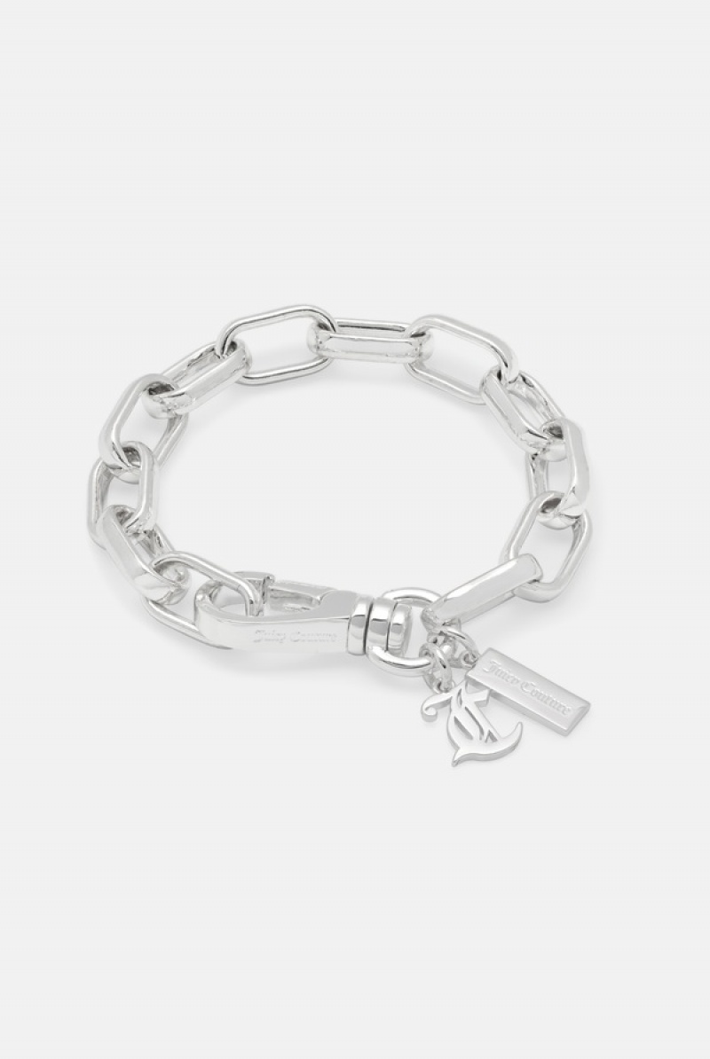 Silver Juicy Couture Chain JC Bracelet | JC-SN652357