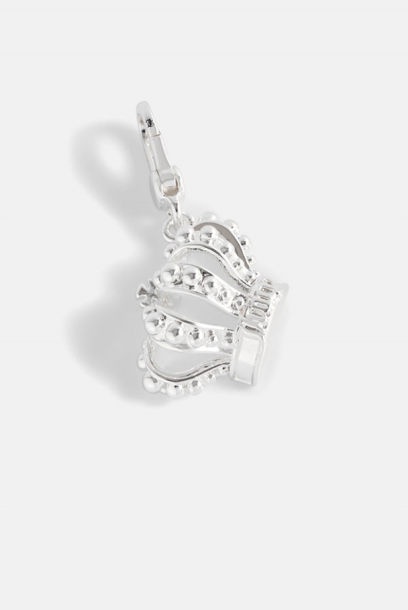 Silver Juicy Couture Crown Charm | JC-SN652392