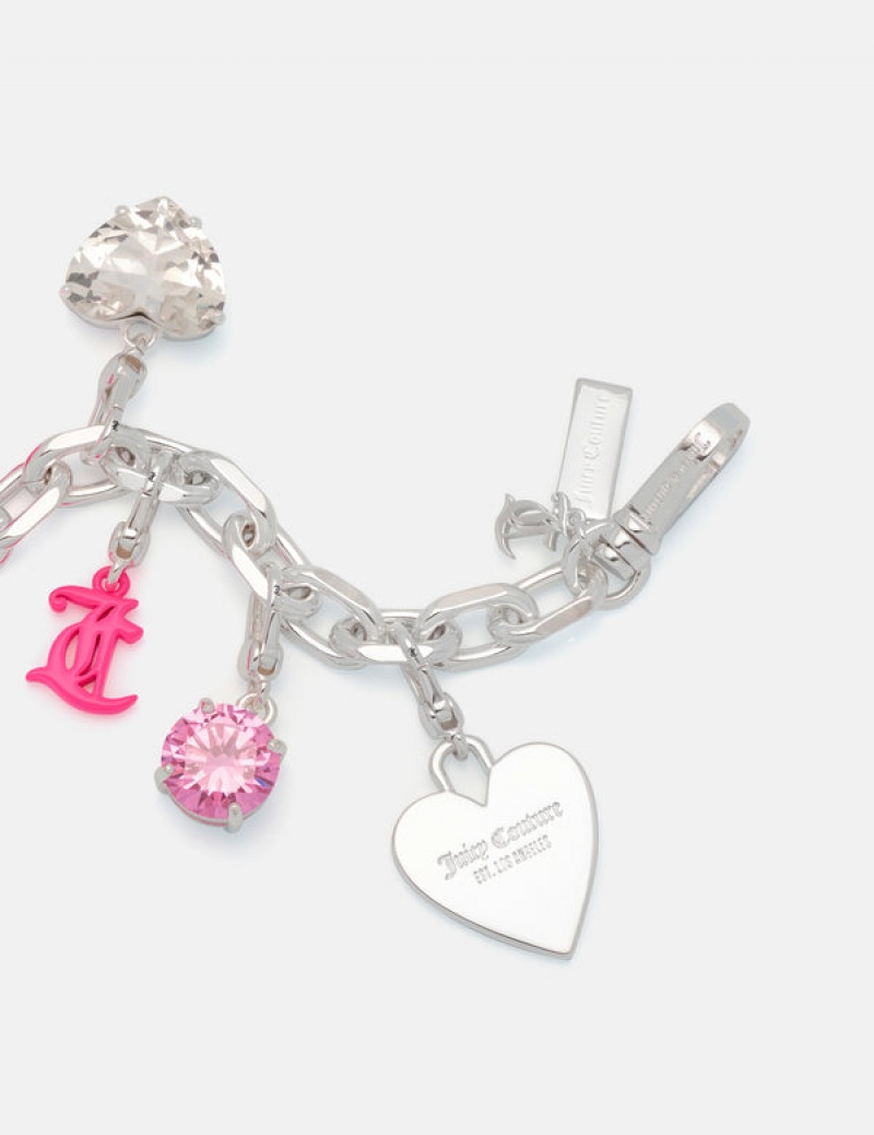 Silver Juicy Couture Heart Disc Charm | JC-SN652407