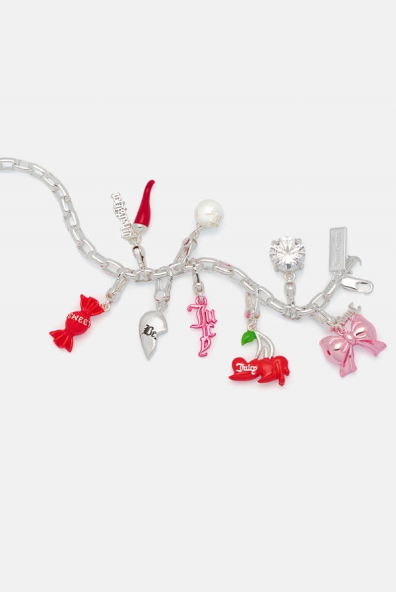 Silver Juicy Couture JC Charm Bracelet | JC-SN652403