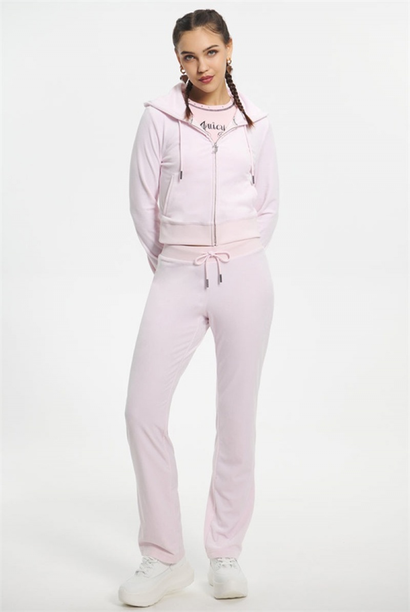 Soft Glow Juicy Couture Mixed Jewels Velour Hoodie | JC-SN651582