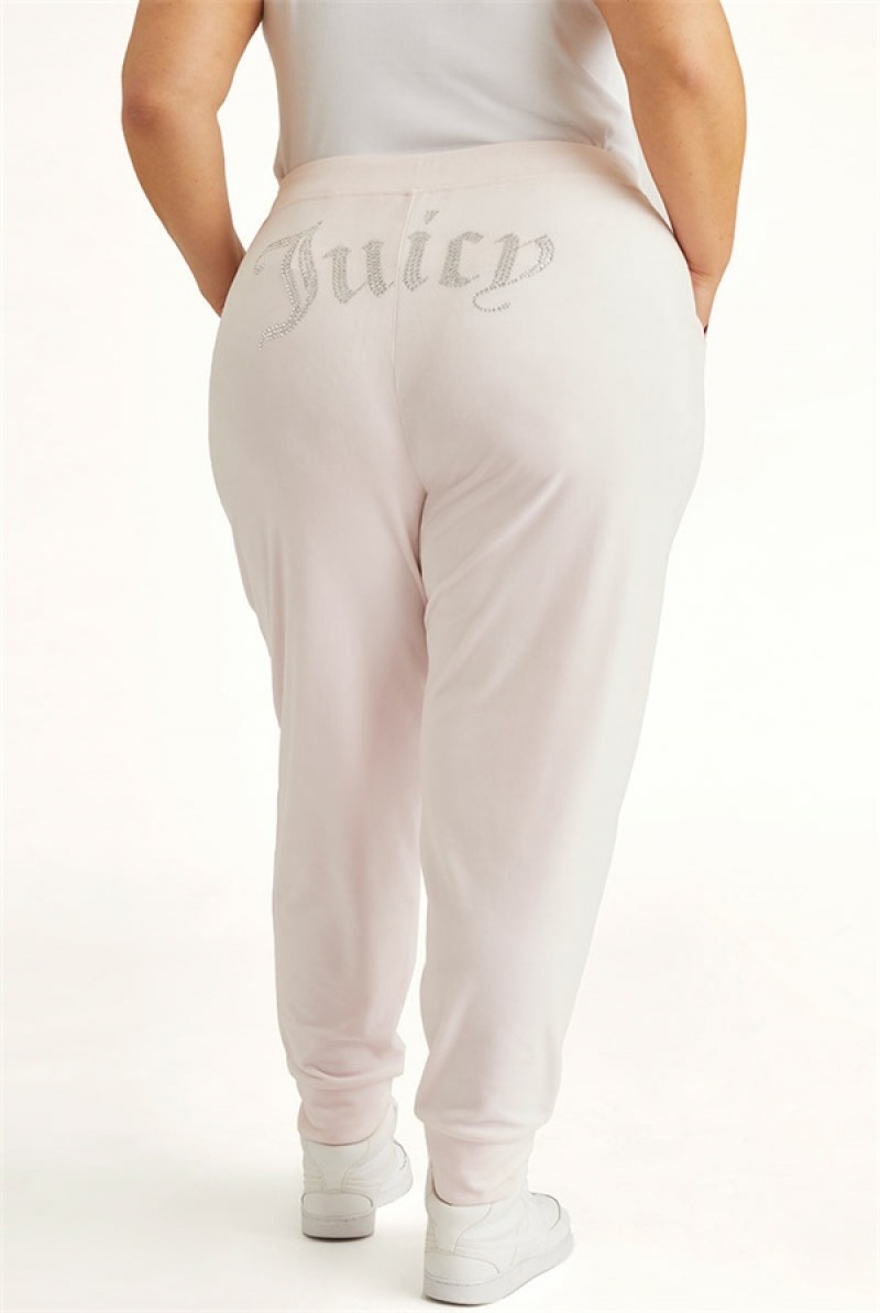 Soft Glow Juicy Couture Plus-size Big Bling Velour Jogger | JC-SN651790