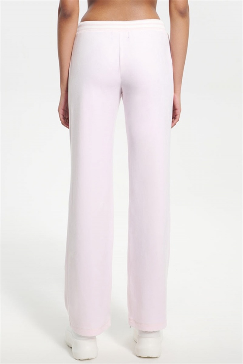 Soft Glow Juicy Couture Script Bling Velour Track Pants | JC-SN651605