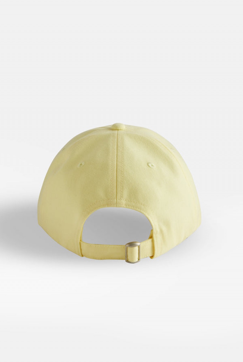 Tender Yellow Juicy Couture Recycled Cotton Baseball Cap | JC-SN652338