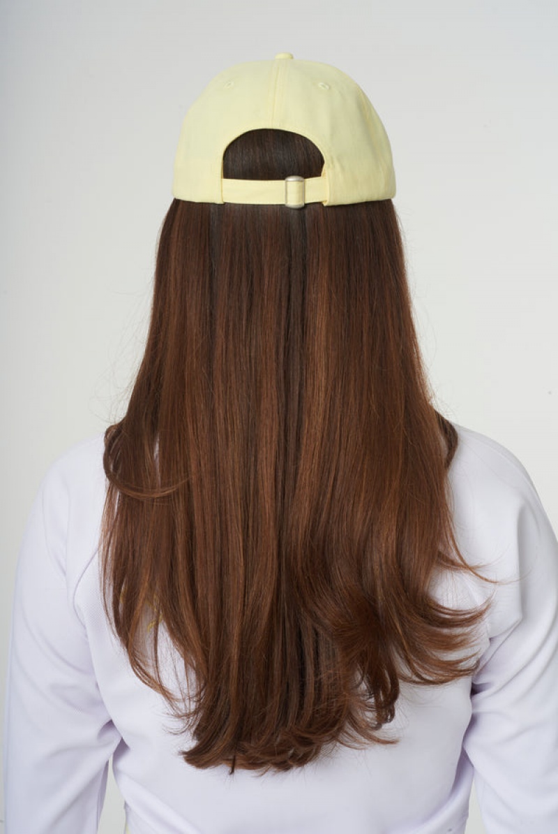 Tender Yellow Juicy Couture Recycled Cotton Baseball Cap | JC-SN652338