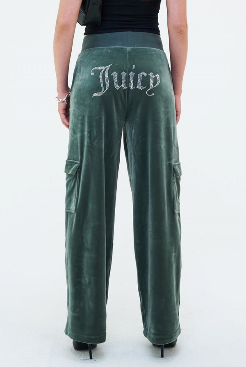 Thyme Juicy Couture Cargo Velour Diamante Trouser | JC-SN652006