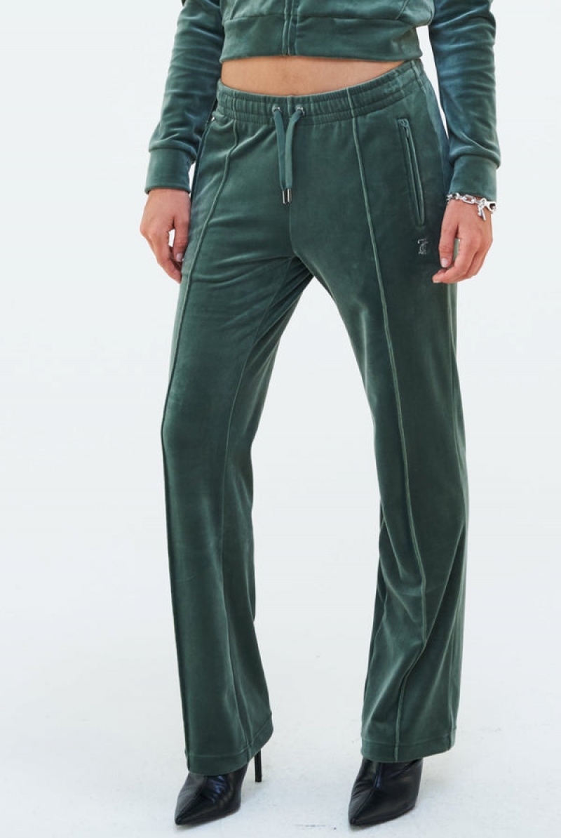 Thyme Juicy Couture Velour Diamante Tracksuit Bottom | JC-SN652100