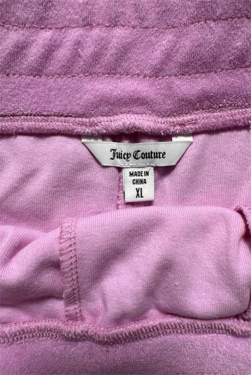 Violet Dusk Juicy Couture Terry Logo Retro Shorts—rejuiced | JC-SN651810